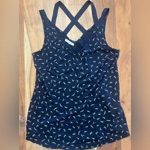 Maurice’s Navy Crisscross Strap Tank Top